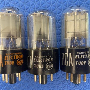 3 RCA 6X5 6X5GT Vacuum Tubes Rectifiers Lot Of Three