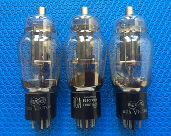 Three RCA 6BG6 6BG6G Vacuum Tubes Valves Triple Mica Shoulder Shape Lot Of 3