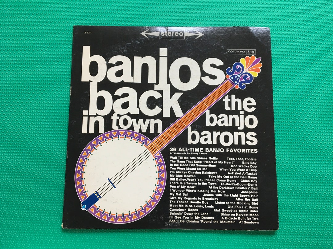 Banjo Barons Banjos Back in Town Vinyl LP Columbia Records CS Etsy