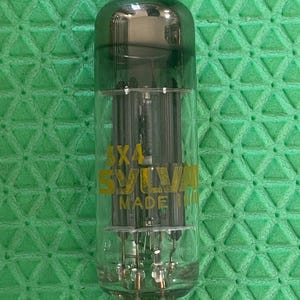 Sylvania 6X4 Vacuum Tube Rectifier Black Plates NOS NIB