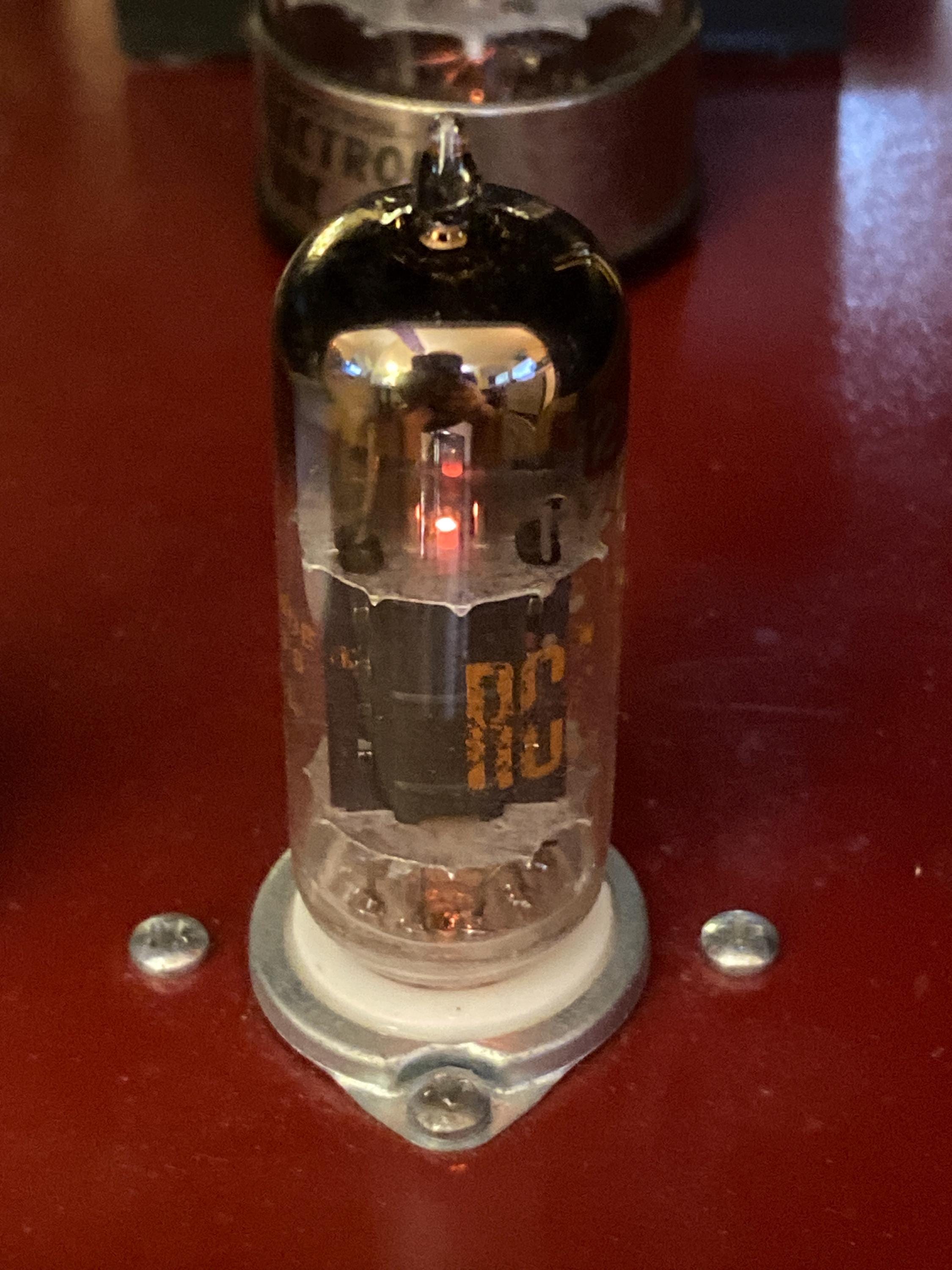 RCA ブラックプレート 12BZ7 真空管バルブ NOS NIB ユニバルブまたは