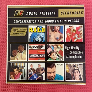 Audio Fidelity Demonstration And Sound Effects Record Stereo Vinyl LP Audio Fidelity Records Stereodisc 1959