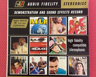 Audio Fidelity Demonstration And Sound Effects Record Stereo Vinyl LP Audio Fidelity Records Stereodisc 1959