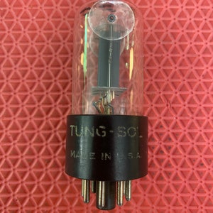 Tung-Sol 6SN7 6SN7GT Mouse Ear Vacuum Tube Valve Copper Support Rods