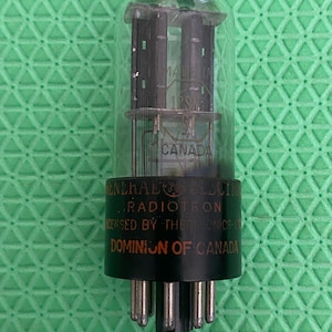 Canadian General Electric GE 12SN7GT T Plate Vacuum Tube NOS-Testing