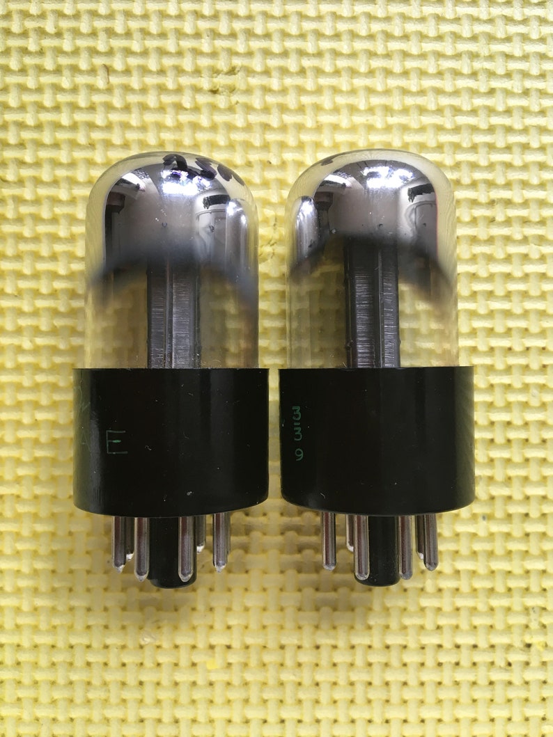 Matched Pair Sylvania Bad Boy 12SN7 12SN7GT Vacuum Tubes Valves NOS NIB