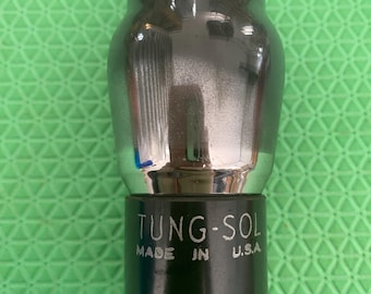 Tung-sol 6V6 6V6GT Black Plate Vacuum Tube Valve Clear Glass for