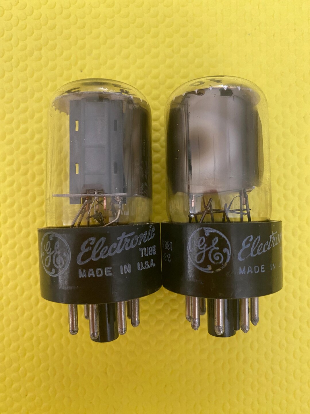 Matched Pair General Electric GE 12SN7 12SN7GT Vacuum Tubes Valves ...