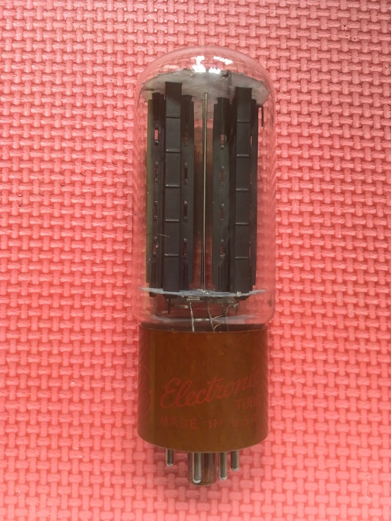 General Electric GE 5R4 5R4GYA Vacuum Tube Valve Rectifier Black Plate Micanol Base