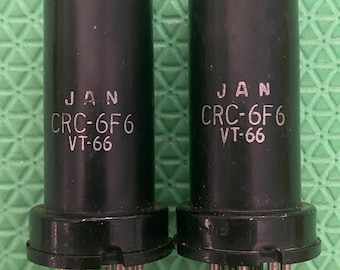 マッチドペア RCA 6J5 真空管バルブ NOS テスト - Etsy 日本