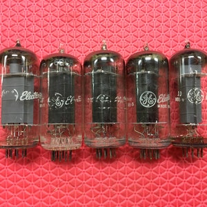 5 General Electric GE 6GC5 Vacuum Tubes Valves NOS NIB Lot Of Five