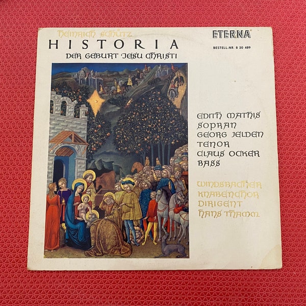 Schuetz Der Geburt Jesu Christi Winsbadener Knabenchor Eterna Schallplatten Vinyl LP