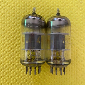Matched Pair RCA  12AT7 ECC81 Vacuum Tubes Valves