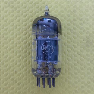 RCA Black Plate 6189 JANCRC12AU7WA 12AU7 ECC82 Vacuum Tube Valve Triple 3 Mica Industrial / Milspec For Your Univalve Or Bottlehead