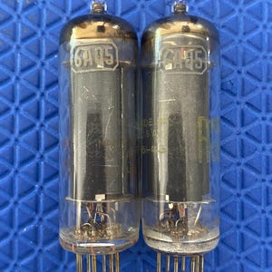 Matched Pair RCA 6AQ5 Vacuum Tubes Valves