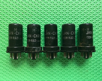 5 Ken-Rad 12SR7 VT133 JANCKR12SR7 Vacuum Tubes Milspec NOS NIB Lot Of Five