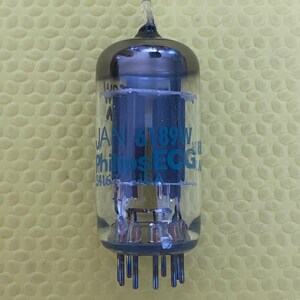 Philips ECG 6189 6189W JAN6189W 12AU7 ECC82 Vacuum Tube Valve Milspec /  Industrial NOS NIB For Your Univalve Or Bottlehead