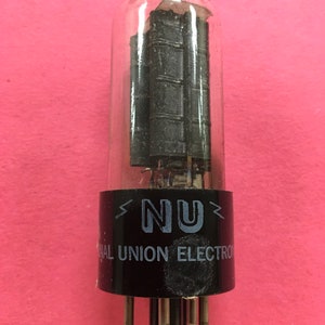National Union NU 5W4 5W4GT Vacuum Tube Valve Black Plate Rectifier NOS NIB