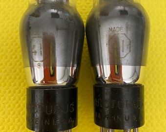 2 Arcturus Number / Type 41 #41 Vacuum Tubes Valves Gray Bottle Lot Of Two