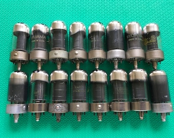 16 US-Made 7C5 Vacuum Tubes Valves Lot Of Sixteen