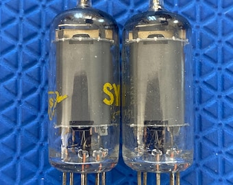 Paire de tubes à vide Sylvania 6SN7 / 6SN7GTA, valves
