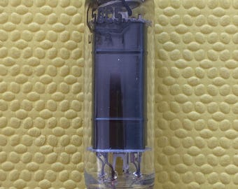 Tung-Sol 50C5 Vacuum Tube Valve Shiny Black Plates 2 Horizontal Ribs O Getters