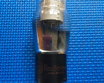 RCA Radiotron 6C6 Vacuum Tube Valve NOS-Testing Beautiful Black /& Silver Shoulder ST Style