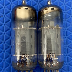 Matched Pair General Electric GE 12BH7 12BH7A Vacuum Tubes Valves 12AU7 Substitute For Tube Rolling