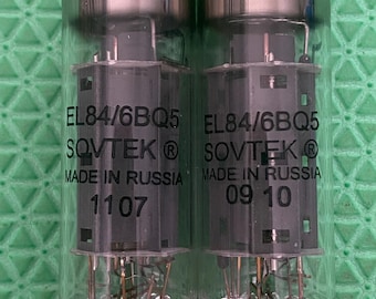マッチドペア Sovtek 6BQ5 EL84 真空管バルブ NOS テスト済み - Etsy 日本