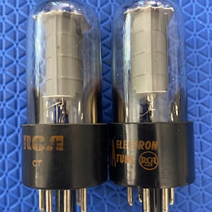 Matched Pair RCA 6V6 6V6GTA Vacuum Tubes Valves