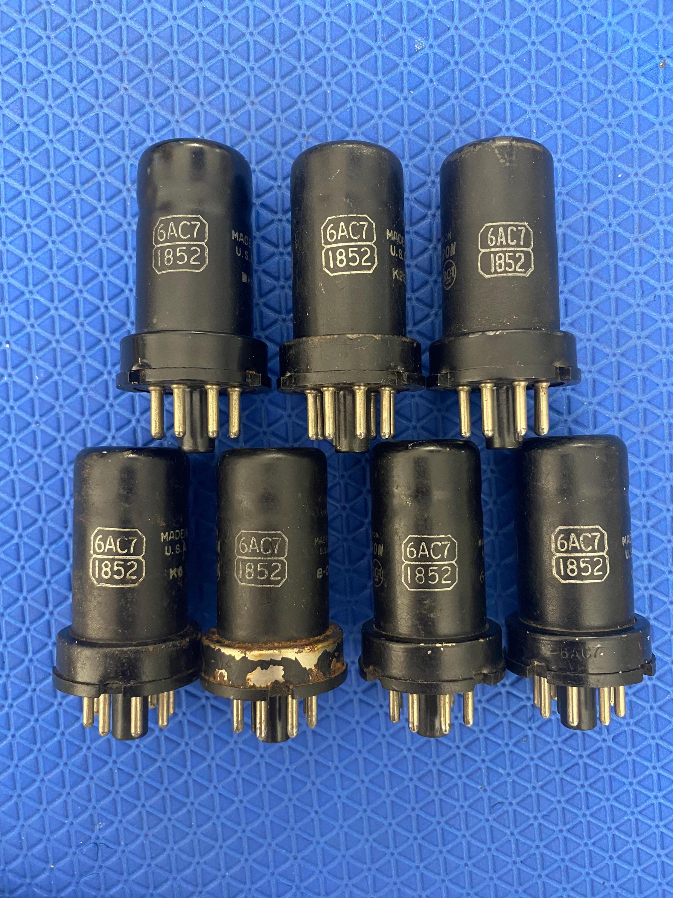 7 RCA 1852 6AC7 Vacuum Tubes Industrial Grade Lot of Seven - Etsy