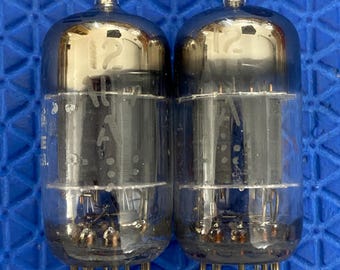 マッチドペア Sylvania 12AV7 真空管 ブラックプレート NOS 新品
