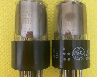 Matched Pair RCA 6SN7 6SN7GTA Vacuum Tubes Valves Black Matched Pair RCA 6SN7 6SN7GTA Vacuum Tubes Valves Black