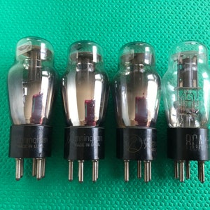 4 RCA Cunningham Number Type 27 #27 Vacuum Tubes Valves Lot Of Four
