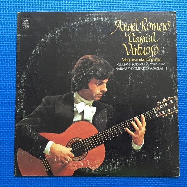 Masterworks For Guitar Angel Romero Classical Virtuoso Stereo LP Angel Records S-536093