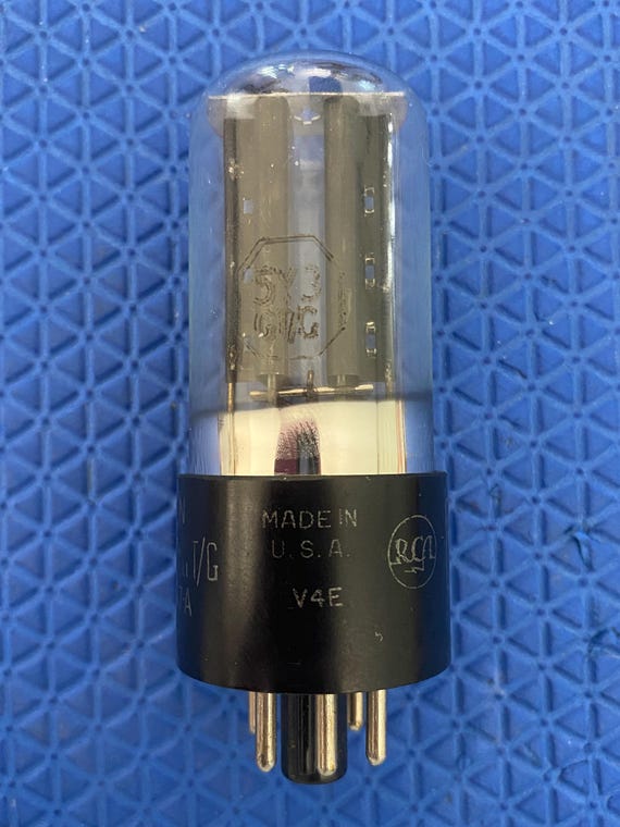 RCA JAN-CRC-5Y3GT 5Y3 5Y3GT VT197A Milspec Vacuum Tube Valve