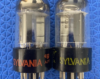 マッチドペア シルバニア 6SN7 6SN7GTB 真空管 バルブ ブラック