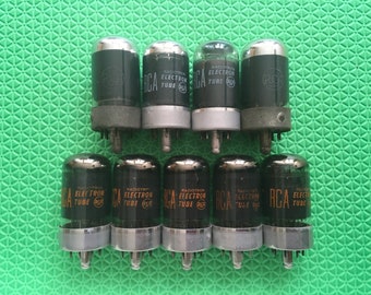 9 RCA 7Q7 Vacuum Tubes NOS NIB Lot Of Nine