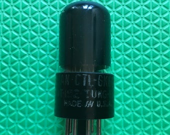 Tung-Sol 6K6 JAN-CTL-6K6GT VT152 Vacuum Tube Valve Milspec Black And Silver Bottle NOS-Testing