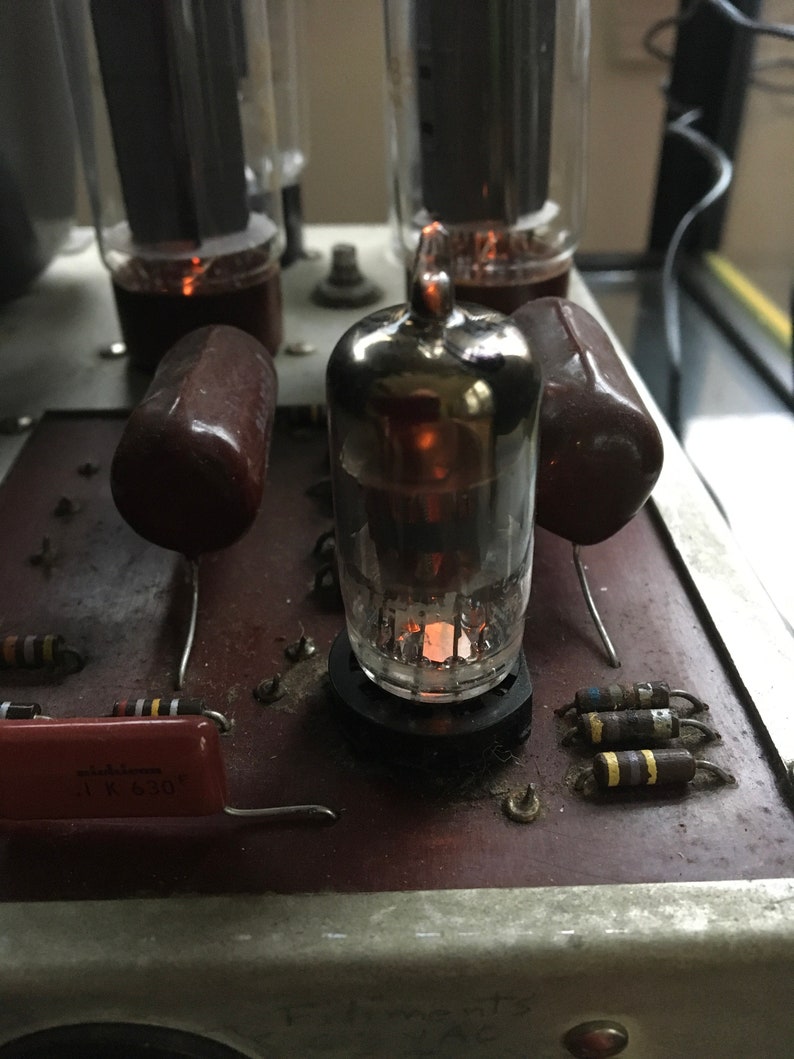 General Electric GE 6AN8 Vacuum Tube Valve Gray Glass Amplitrex-Tested