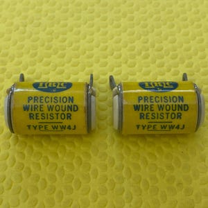 2 IRC 300000 300K Ohm 3 Watt Wire-Wound Precision Resistors NOS NIB Lot Of Two