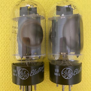 Tube électronique 6L6G GE General Electric, Verre Fumé, Testé, Occasion