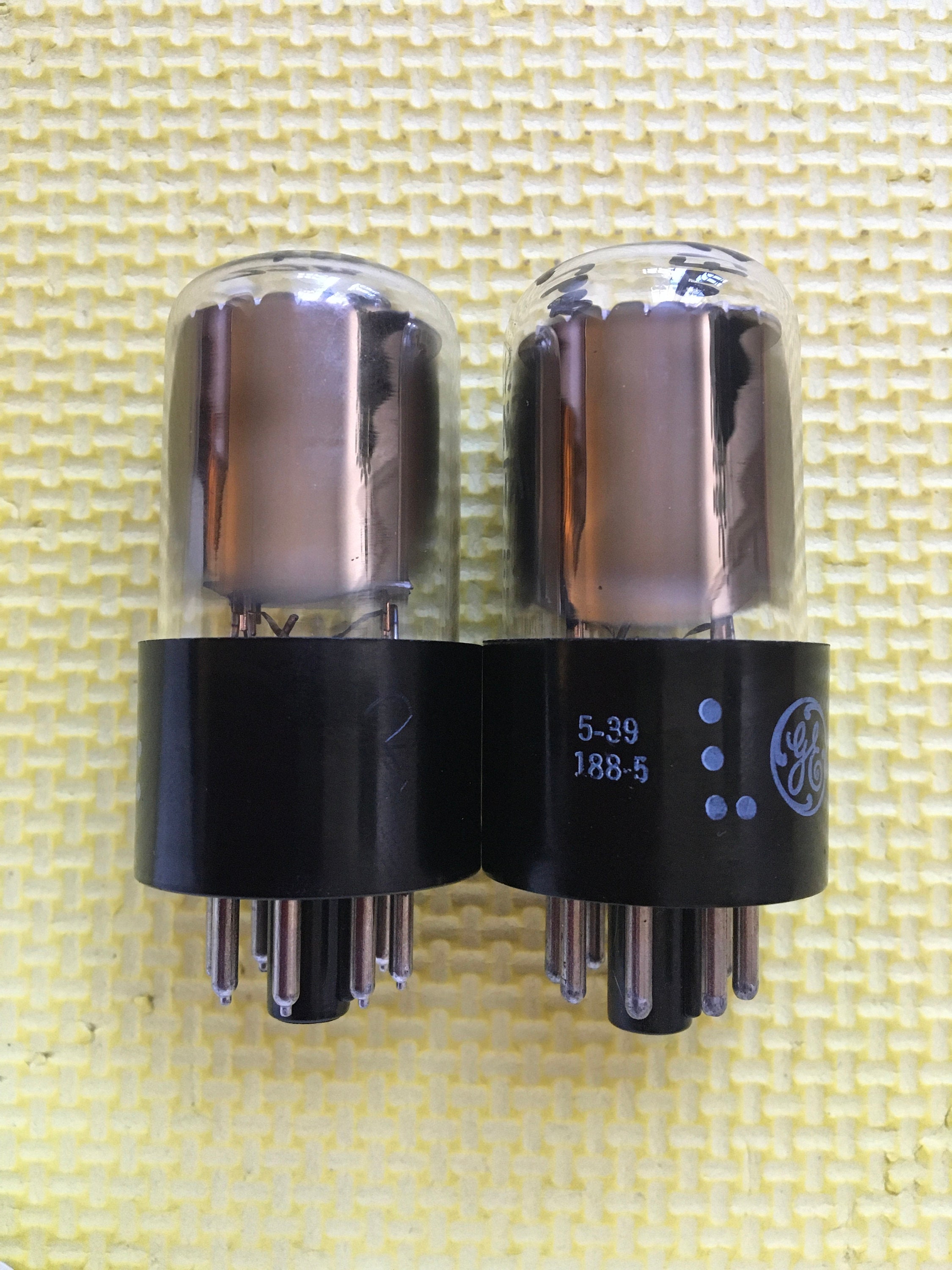 Audio Matched Pair Westinghouse 12SN7 12SN7GTA Vacuum Tubes Valves Bad