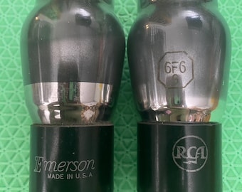 マッチドペア RCA 6J5 真空管バルブ NOS テスト - Etsy 日本