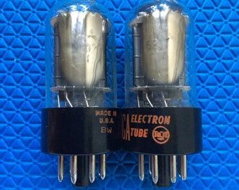 マッチドペア RCA 6J5 真空管バルブ NOS テスト - Etsy 日本