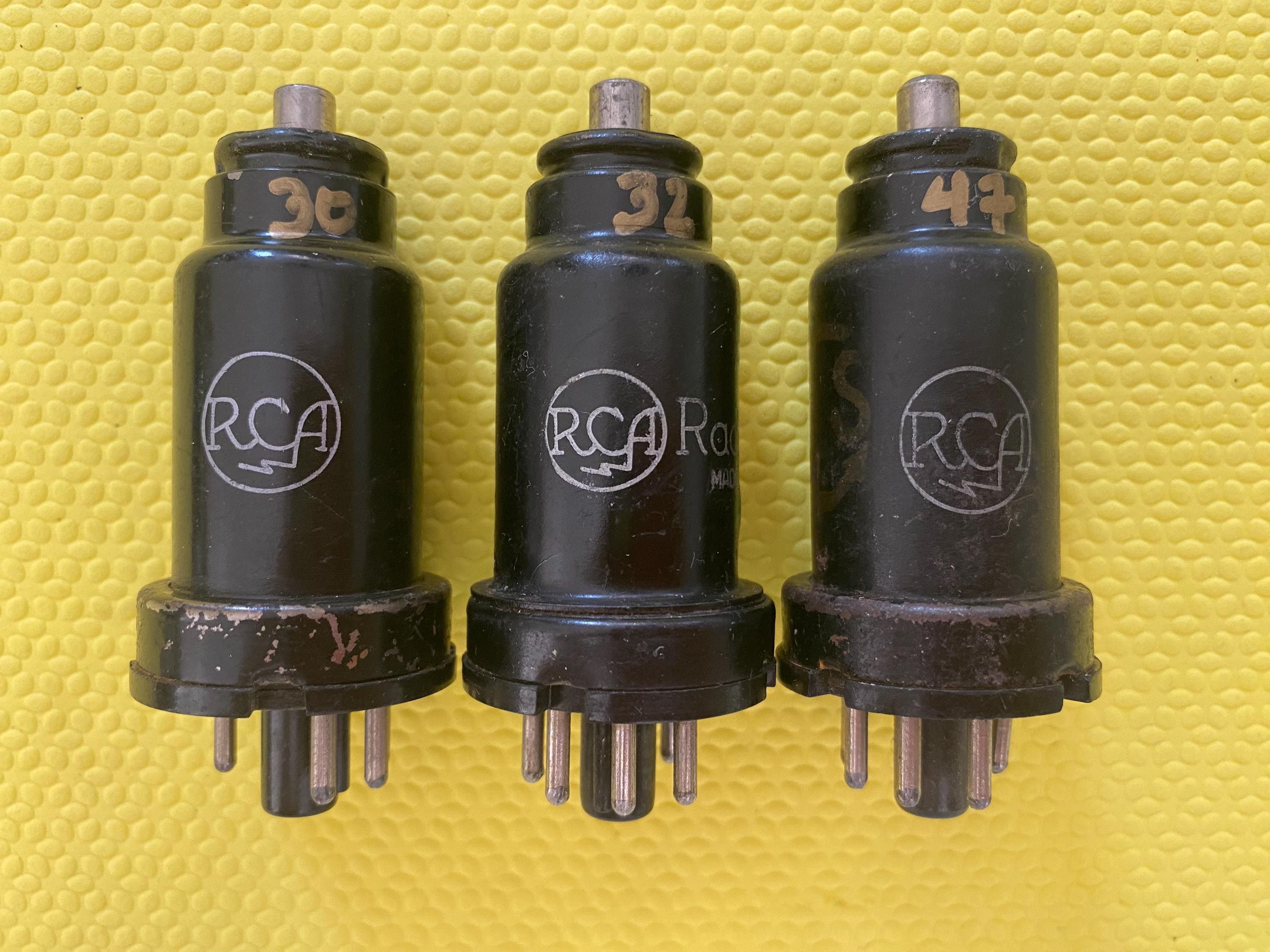 RCA 6F5 真空管バルブ 3本 大きなロゴ入り 3個セット - Etsy 日本