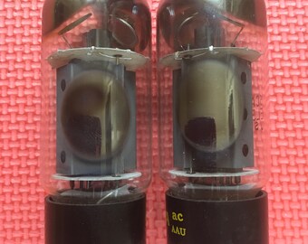 Matched Pair Sylvania 1960s Fat Boy EL34 6CA7 Tubes Vacuum Tubes