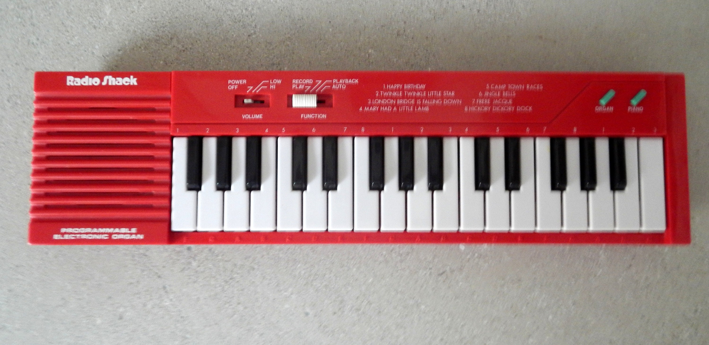 Vintage Radio Shack Programmable Electronic Organ Keyboard Etsy