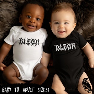 METAL STYLE BLEGH | Blegh, Metal, Hardcore Metal, Body Suite, Baby Goth, Gothic baby, Baby Goth, Alt baby, Gothic baby