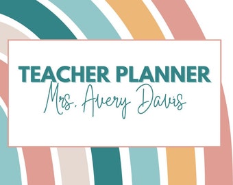 Rainbow Teacher Planner